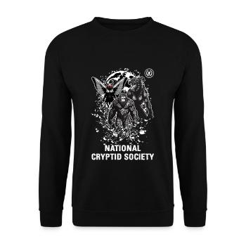 Société nationale des cryptides Monstres cryptides - Sweat-shirt Unisexe - noir - Devant - Alina (178cm) & Michal (187cm)