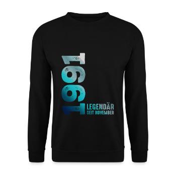 Edition Limitée Novembre 1991 Légendaire Depuis - Sweat-shirt Unisexe - noir - Devant - Alina (178cm) & Michal (187cm)