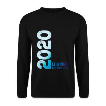 Limited Edition November 2020 Legendary Since - Unisex Sweatshirt - black - Front - Alina (178cm) & Michal (187cm)