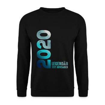 Limited Edition November 2020 Legendary Since - Unisex Sweatshirt - black - Front - Alina (178cm) & Michal (187cm)