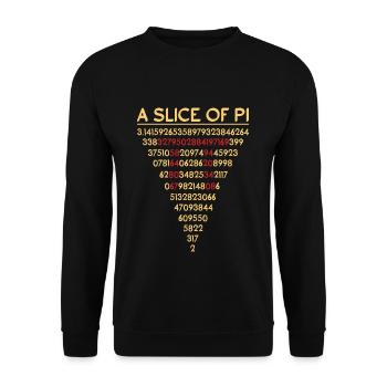 Un morceau de graphique de nombres mathématiques de balise pi - Sweat-shirt Unisexe - noir - Devant - Alina (178cm) & Michal (187cm)