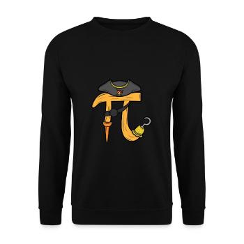 Pirate Pi Day Adventure Graphic - Unisex Sweatshirt - black - Front - Alina (178cm) & Michal (187cm)