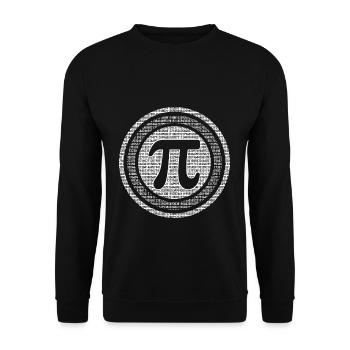 Circle of Infinity Pi Day Magic - Unisex Sweatshirt - black - Front - Alina (178cm) & Michal (187cm)