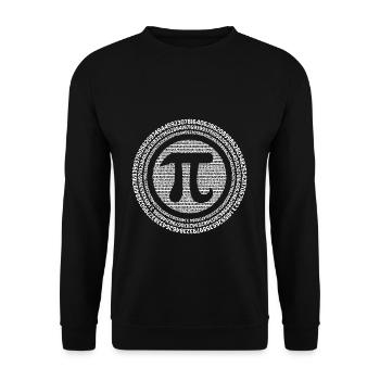 Pi Tag: Circle of numbers for math fans - Unisex Sweatshirt - black - Front - Alina (178cm) & Michal (187cm)