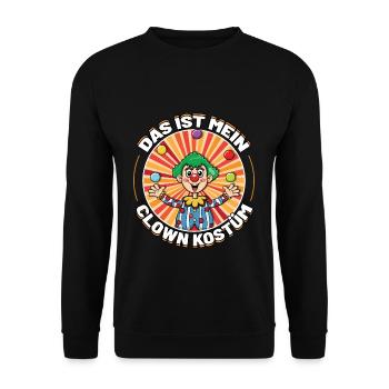 Carnival This is my clown costume - Unisex Sweatshirt - black - Front - Alina (178cm) & Michal (187cm)