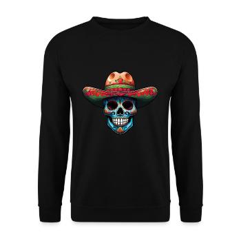 Mexique Carnaval du chapeau mexicain - Sweat-shirt Unisexe - noir - Devant - Alina (178cm) & Michal (187cm)