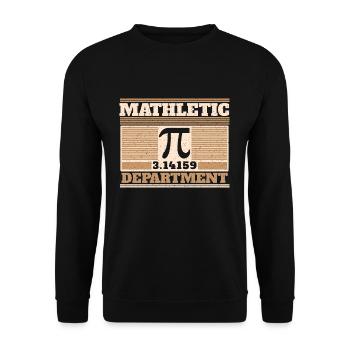 Pi Day Mathletic Department Design - Unisex Sweatshirt - black - Front - Alina (178cm) & Michal (187cm)