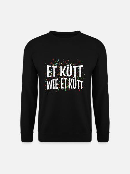 Karneval Et Kütt Wie Et Kütt - Unisex Pullover - Schwarz