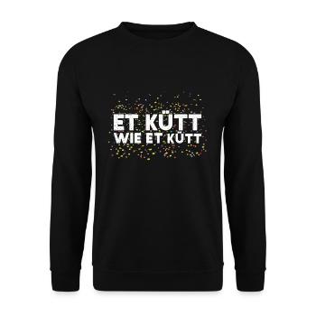 Fasching Et Kütt Wie Et Kütt Karneval Kölner Motto - Sweat-shirt Unisexe - noir - Devant - Alina (178cm) & Michal (187cm)