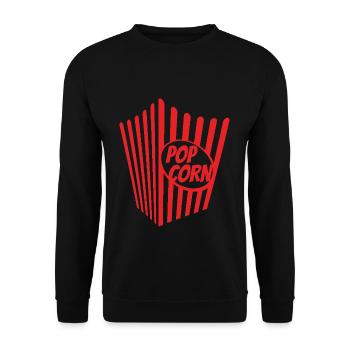 Maïs soufflé de carnaval Maïs soufflé - Sweat-shirt Unisexe - noir - Devant - Alina (178cm) & Michal (187cm)