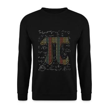 Pi Day Math Lover 3.14 - Unisex Sweatshirt - black - Front - Alina (178cm) & Michal (187cm)