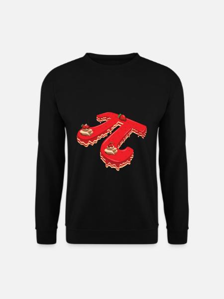 Pi Tag Kuchen Himbeere Erdbeere Design - Unisex Pullover - Schwarz