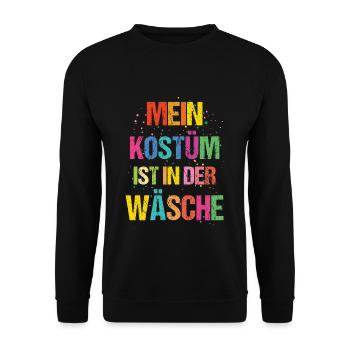 Carnival My Costume Is In The Wash - Unisex Sweatshirt - black - Front - Alina (178cm) & Michal (187cm)