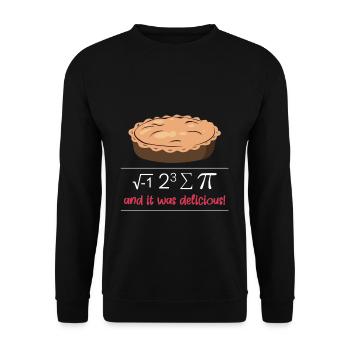 Pi Day Math Lover Formule Yummy - Sweat-shirt Unisexe - noir - Devant - Alina (178cm) & Michal (187cm)