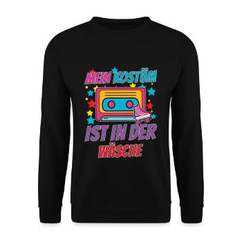 Carnival My Costume Is In The Wash - Unisex Sweatshirt - black - Front - Alina (178cm) & Michal (187cm)
