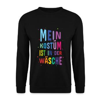 Carnival My Costume Is In The Wash - Unisex Sweatshirt - black - Front - Alina (178cm) & Michal (187cm)