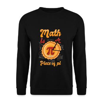 Math est un élément de la conception de balises Pi - Sweat-shirt Unisexe - noir - Devant - Alina (178cm) & Michal (187cm)