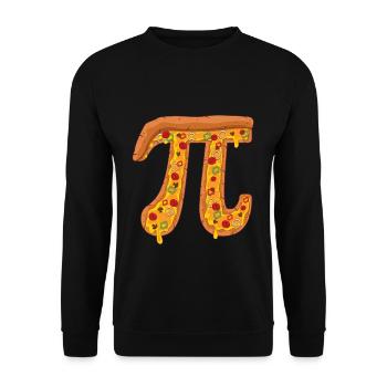 Pi Day : Amateurs de pizza math drôles - Sweat-shirt Unisexe - noir - Devant - Alina (178cm) & Michal (187cm)