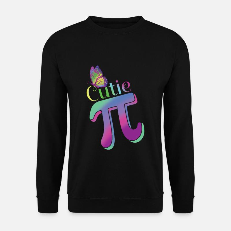 Süßes Pi Zeichen für Pi-Tag Fans - Unisex Pullover - Schwarz