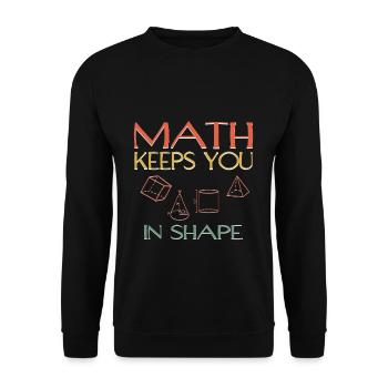 Les mathématiques vous gardent en forme pour le Pi Day - Sweat-shirt Unisexe - noir - Devant - Alina (178cm) & Michal (187cm)