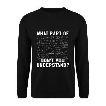 Quelle partie de Pi Tag ne comprenez-vous pas ? - Sweat-shirt Unisexe - noir - Devant - Alina (178cm) & Michal (187cm)