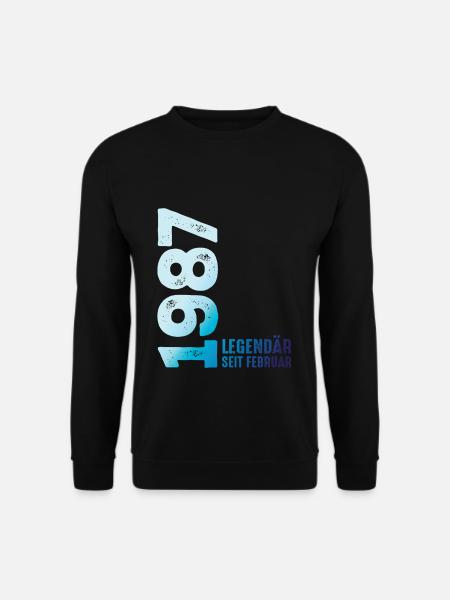 Limited Edition February 1987 Legendär Seit - Unisex Pullover - Schwarz
