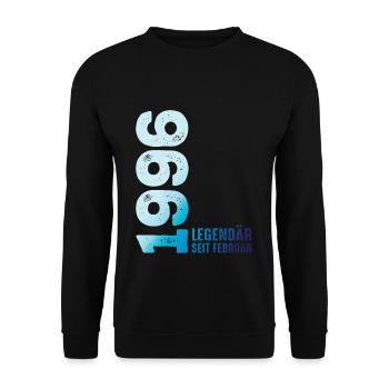 Limited Edition February 1996 Legendär Seit - Unisex Pullover - Schwarz - Vorne - Alina (178cm) & Michal (187cm)