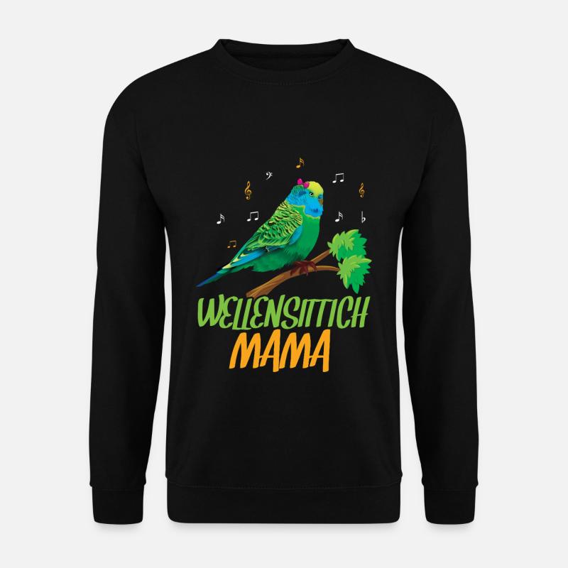 Budgie Mom Mélomane - Sweat-shirt Unisexe - noir