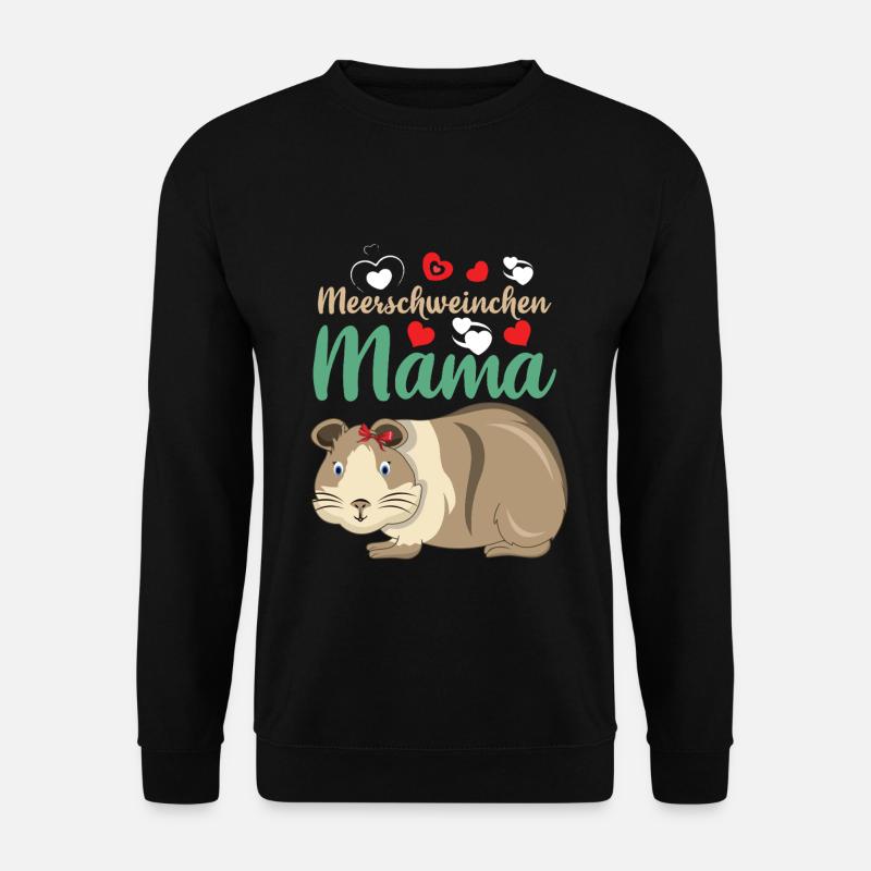 Cochon d’Inde Maman Amour sincère - Sweat-shirt Unisexe - noir