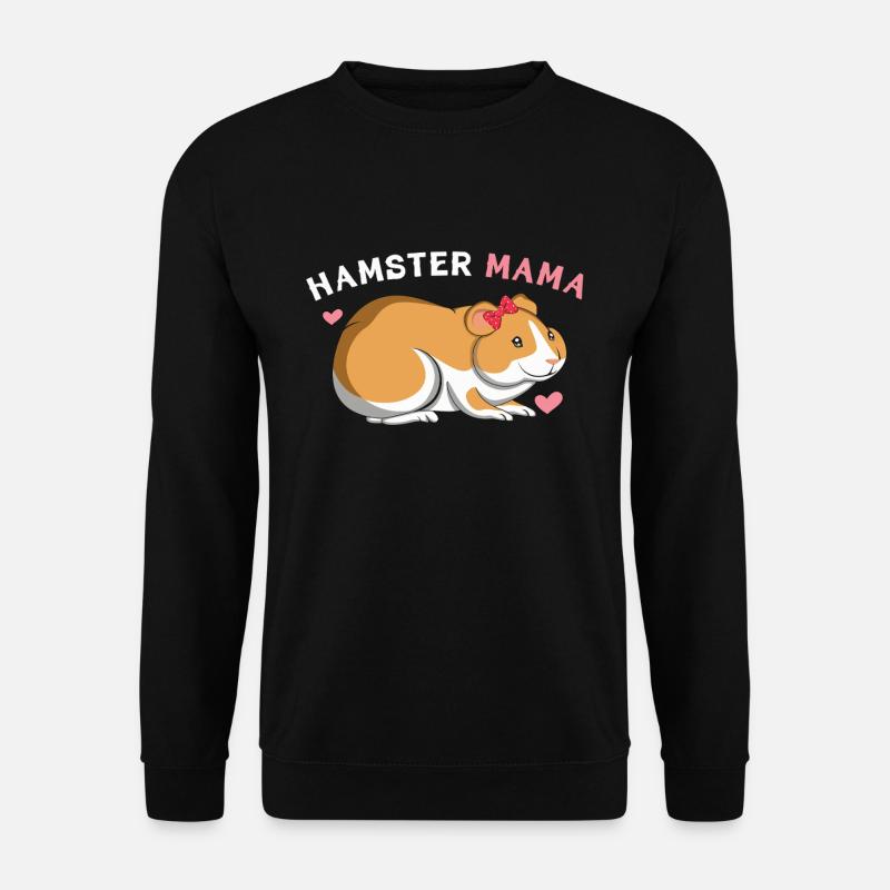 Hamster Mom Lover Design - Unisex Sweatshirt - black