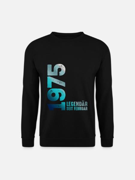 Limited Edition February 1975 Legendär Seit - Unisex Pullover - Schwarz