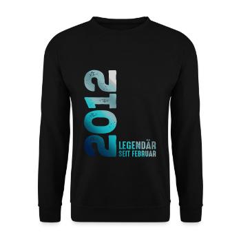 Limited Edition February 2012 Legendär Seit - Unisex Pullover - Schwarz - Vorne - Alina (178cm) & Michal (187cm)