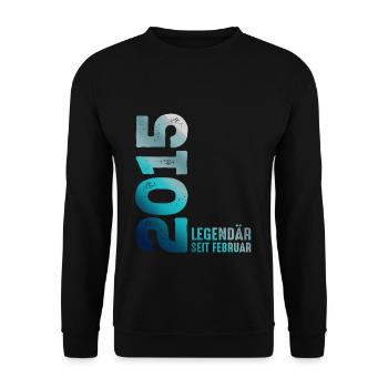 Limited Edition February 2015 Legendary Since - Unisex Sweatshirt - black - Front - Alina (178cm) & Michal (187cm)