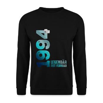 Limited Edition February 1994 Legendär Seit - Unisex Pullover - Schwarz - Vorne - Alina (178cm) & Michal (187cm)