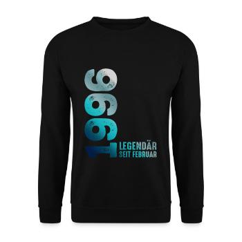 Limited Edition February 1996 Legendär Seit - Unisex Pullover - Schwarz - Vorne - Alina (178cm) & Michal (187cm)