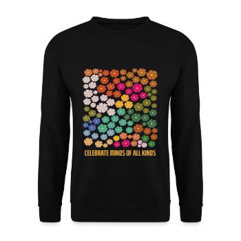 Autisme : célébrez les esprits de toutes sortes - Sweat-shirt Unisexe - noir - Devant - Alina (178cm) & Michal (187cm)