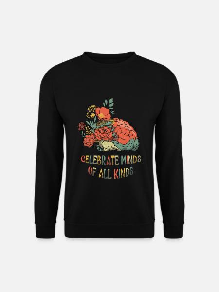 Autismus Feiern: Celebrate Minds Of All Kinds - Unisex Pullover - Schwarz