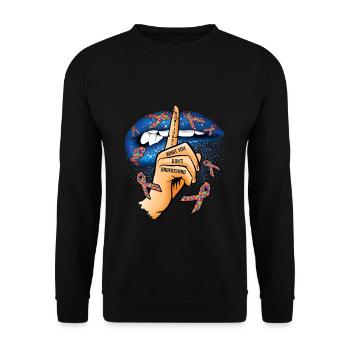 Ne pas juger l’autisme Ce que vous ne comprenez pas - Sweat-shirt Unisexe - noir - Devant - Alina (178cm) & Michal (187cm)
