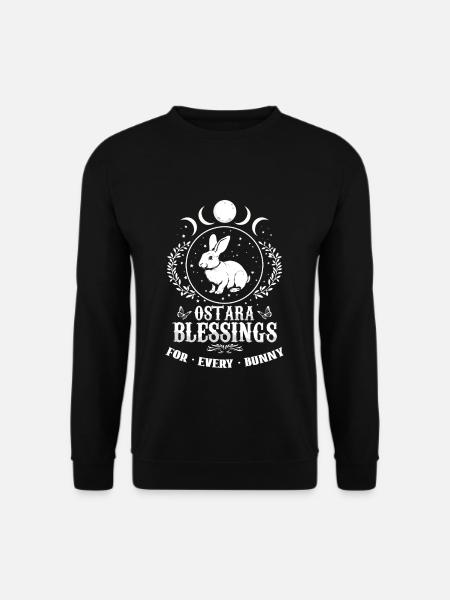 Bénédiction d’Ostara pour chaque lapin - Sweat-shirt Unisexe - noir