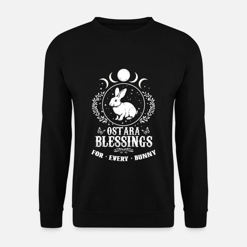 Bénédiction d’Ostara pour chaque lapin - Sweat-shirt Unisexe - noir