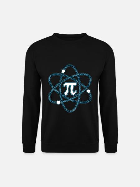 Pi Tag Atomare Zahlenkreise Design - Unisex Pullover - Schwarz