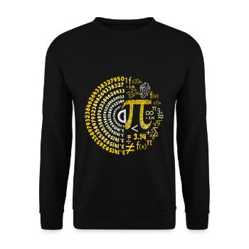 Conception de spirale Pi Day Math Lover - Sweat-shirt Unisexe - noir - Devant - Alina (178cm) & Michal (187cm)