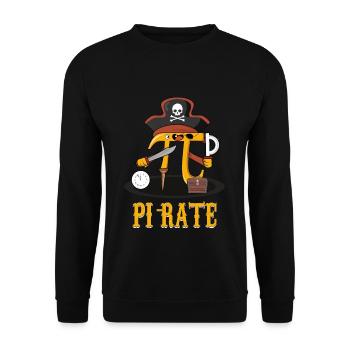 Pi-Rate Pirate Adventure Pi Day Fun - Sweat-shirt Unisexe - noir - Devant - Alina (178cm) & Michal (187cm)