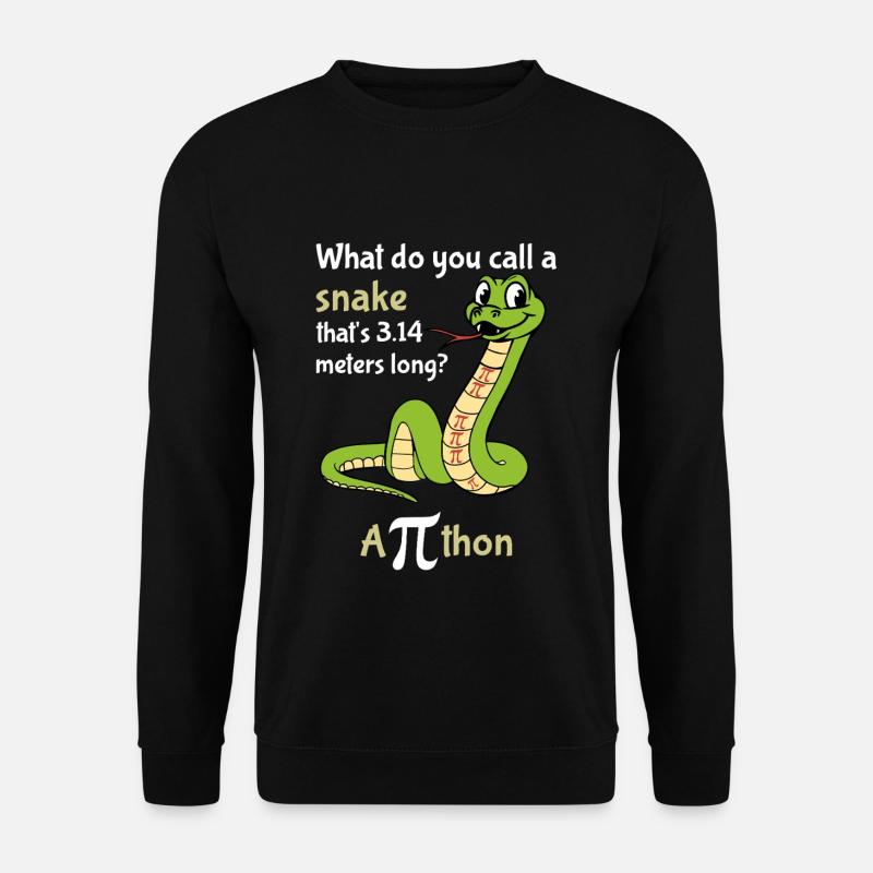 Was Nennst Du Eine Schlange Pi Tag - Unisex Pullover - Schwarz