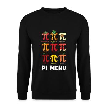 Pi Menü Tag: Entdecke Fruchtige Pi Day Vielfalt - Unisex Pullover - Schwarz - Vorne - Alina (178cm) & Michal (187cm)