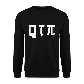 Célébrez la Journée Pi avec Q T Π - Sweat-shirt Unisexe - noir - Devant - Alina (178cm) & Michal (187cm)