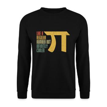 Pi Day: Wie Eine Zahl, Nur Unendlich Cooler - Unisex Pullover - Schwarz - Vorne - Alina (178cm) & Michal (187cm)