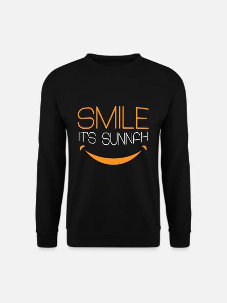 Eid Mubarak Lächeln Es Ist Sunnah Freude - Unisex Pullover - Schwarz