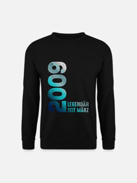 Legendär Seit März 2009 März 2009 Geburtstag 2009 - Unisex Pullover - Schwarz