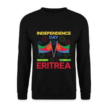 Eritrea Unabhängigkeitstag 24th May 1991 - Unisex Pullover - Schwarz - Vorne - Alina (178cm) & Michal (187cm)